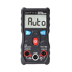 Multimeters Oryginalny producent Zoyi ZT-S2 4000 Liczba True-RMS Przycisk Automatyczny cyfrowy test akumulatora AC prąd napięcia prąd napięcia