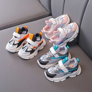 Rolig Colorway Barn Sneaker Boys Skor Bekväma Arch Support Kids Trainers Baby Girl Running Skor Sneakers Student E08012 G1025