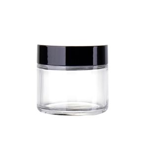 2021 60ml Clear Glass Cosmetic Jar Pot - 60g Skin Care Cream Refillable Bottle Cosmetic Container Makeup Tool For Travel Packing