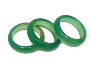 3 Stück Grüner Jaspis Jade Edelstein Band Smaragd Ring Feiner Vintage Jadeit Naturstein Schmuck Onyx Hochzeit Klassisch für Frauen