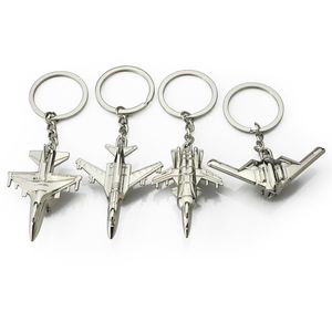 Airline New Keychain Metal Naval Aircrafe Fighter Aviation Gifts Key ring Model Key chain Air Plane