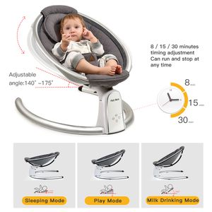 Elektrische Baby-Türsteher mit Bluetooth und fünf Gangschaukel, heiße Mom-Intelligenz-Timing-Babyschaukel, reine Baumwollbaby-Rocker-Cardle im Angebot