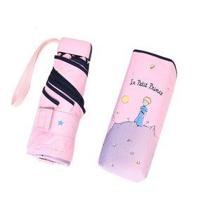 Wholesale little mini resale online - LISM Cartoon Little Prince Umbrella Rain Women Folding s Female Sunny Parasol Lovely Paraguas Mini Pocket