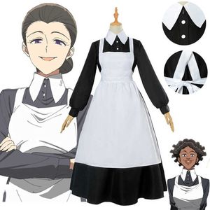 Takerlama Isabella Cosplay Yakusoku Ne Neverland Cosplay Obiecany Neverland Women Maid Dress Anime Costume Halloween Y0903