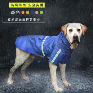 Dog Odzież Wodoodporna Raincoat PU Kurtki dla psów Koty Big Medium Mały S-5XL Outdoor Pet Clothing Płaszcz