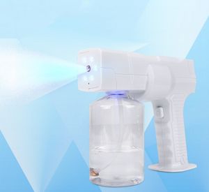 Strumenti per la pulizia della casa Accessori Ricaricabile Blue Ray Nanometro Sterilizzatore a mano Pistola a spruzzo Nano Mist L'aria purifica lo spruzzatore Macchina per la nebulizzazione dell'acqua