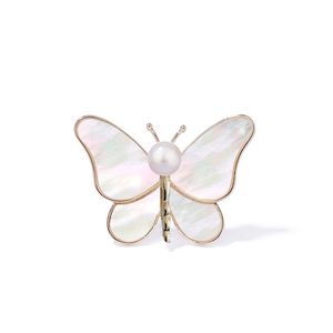 Fashion delicata farfalla con spilla perla spilla spilla per donna ciondolo gioielli accessori regalo