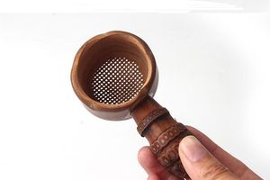 Doğal Bambu Çay Süzgeci Kahve Ttrainer Araçları Elek çay demleme çay filtresi aracı toptan colador de te