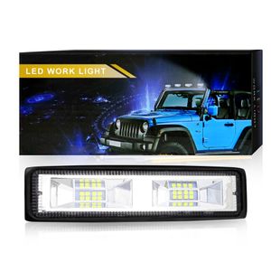 48W 12V 16 LED-arbetsljus 6 tums spotbalk Bar bilbil SUV ATV off-road körlampa strålkastare översvämnings dimma arbetsljus