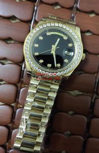 Se 40mm Automatisk mekanisk rörelse 218348 228348 Diamond Bezel Yellow Gold Steel Armband Sapphire Classic Mens Watchs Original Box Paper