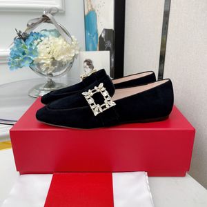 Casual Designer Sexy Dame Mode Frauen Schuhe Schwarz Leder Runde kappe Kristall Strass Maryjanes Wohnungen Müßiggänger Pumpen Zapatos Mujer