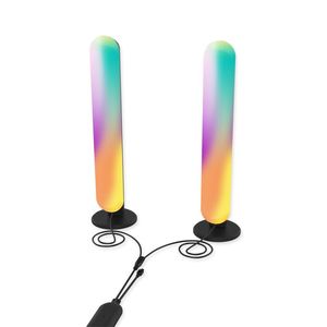 RGB TUYA Smart WIFI + IR Digital musik LED Ambient Light med Alexa USB-port Laddningskontroll App Spela ljusstång för PC-spel-TV