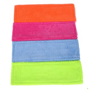 4 pc/lot Thicken Microfibre coral velvet wooden floors flat mops replacement pad refill mop head,mops floor cleaning pad 210317