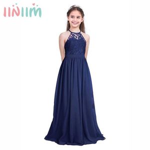 Iiniim marca de laço infantil flor princesa menina vestido para casamento festa de aniversário tutu tutu noite vestidos de baile para meninas q0716