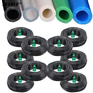 Watering Equipments 10/20/25/30/40/50 Meter 4/7mm Garden Water Hose 16mm Quick Connector Micro Drip Misting Irrigation Tubing 1/4" PVC Pipe