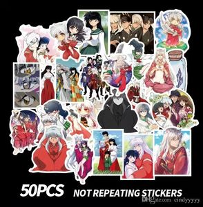 50 st set Små affisch Mixed Car Stickers Anime för skateboard Laptop Hjälm Klistermärken Pad Cykelcykel Motorcykel PS4 Telefon Notebook DECAL PVC