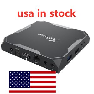 Fartyg från USA X96 Max Plus Android 9,0 TV Box 4GB Amlogic S905X3 8K 2.4G5G Dual WiFi 1000m Set Top Box