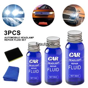 3PCS Car Headlight Repair Liquid Polishing Anti-scratch and Maintenance Kit 10/30/50ML Rearview Mirror Coating