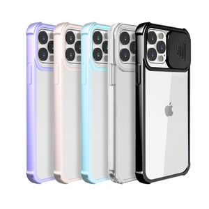 Custodie per fotocamere Protezione obiettivo Custodia trasparente per PC TPU ibrida trasparente per iPhone 12 11 Pro Max XR XS 8 7 6 Plus Custodia antiurto