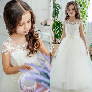 blomma flicka klänning spets prinsessa klänningar högkvalitativa mode bröllopsfest flickor bollklänning