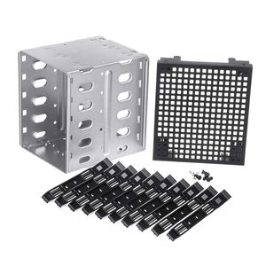 5-warstwowe Ide Sata SAS HDD HDD Hard Cage Cage Tray Caddy Stack Set 5x 3,5 cala twardych dysków 3x 5,25 