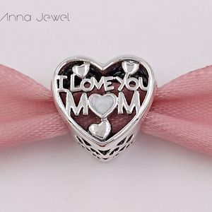 charms for jewelry making kits Love for Mother pandora 925 silver initial bracelets women love bangle chain bead pendant heart necklace mothers day gifts 792067EN23