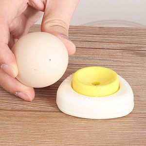 Boiled Egg Piercer Hole separator Tool Pricker Dividers Beater Safety Lock Feature Stainless Steel Needle Bakery Kitchen Craft With Magnet HY0014