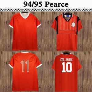 94 95 COLLYMORE GEMMILL BOHINEN Mens Retro Soccer Jerseys PEARCE ROSARIO COOPER Home Football Shirt Manga Curta Uniformes Adulto