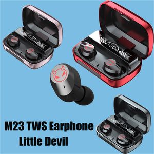 M23 TWSリトルデビルイヤホン防水イヤホンBluetooth 5.1無線スポーツヘッドホンLED Power Bank機能付ゲームヘッドセットを導きました