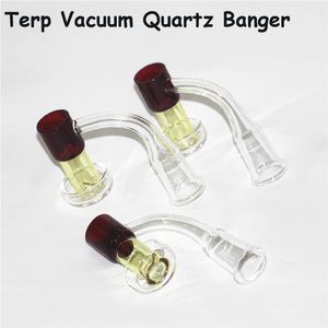 TERP Slopper Quartz Banger Rökning Tillbehör Glas Vatten Bong Bubbler DAB Rigverktyg Komma med Glöd i mörka pärlor och marmor