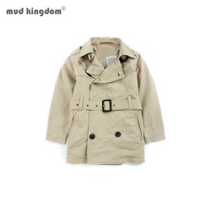 Mudkingdom trench casaco para menina menino jaqueta de vento crianças wndbreaker outono crianças outerwear meninos meninas roupas 210615