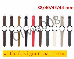  designer Watchbands Watch Band 42mm 38mm 40mm 44mm iwatch 2 3 4 5 bands Leather Strap Bracelet Fashion Stripes watchband o08