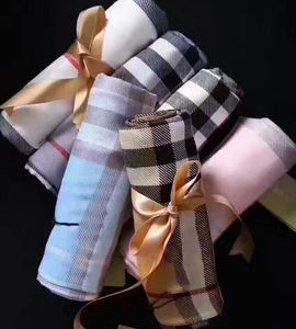 Mjukt bomullsduk klassisk bomull garn garn-färgade halsdukar av kända designer halsduk längd 190 * 70cm sjal