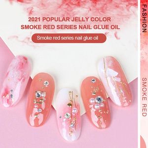 Wholesale white glitter nails for sale - Group buy Nail Gel Polish Glitter Primer Glue Jelly Smoke Red Looks White Semi Permanent Uv Varnish Hybrid Art Color Nails