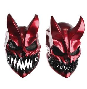 Halloween rzeź, aby zwyciężyć maska Deathmetal Kid of DarknDemolisher Shikolai Demon maski brutalny Deathcore rekwizyt Cosplay X0803