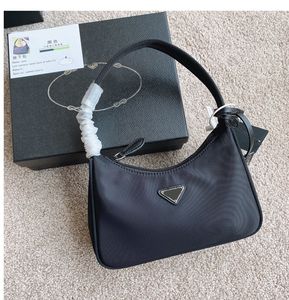 Top quality Re-edition Underarm Clutch bag 2000 Nylon leather Shoulder bags Women Crossbody messenger Handbag Evening Totes purse wholesale
