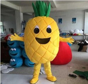 Performance Amarelo Fruta Mascote Traje Halloween Natal Fantasia Vestido Dos Desenhos Animados Personagem Personagem Terno Carnaval Unisex Adultos Outfit