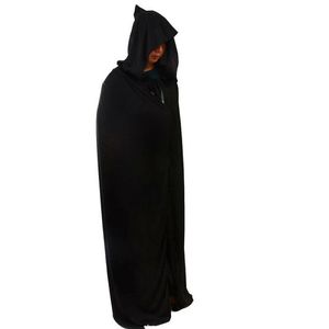 DHL L Rozmiar 140 cm dla dorosłych unisex dzieci z kapturem Cape Halloween Costume Knight Black Man Women Pełna długość płaszcza z kapturem Cape Cape Wampire 20pcs
