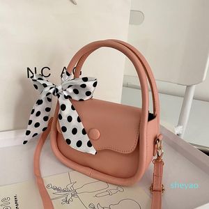 Evening Bags 2021 Girls Mini Handbag Small Tote For Women Scarves Korean Style Designer Luxury PU Leather Shoulder Bag