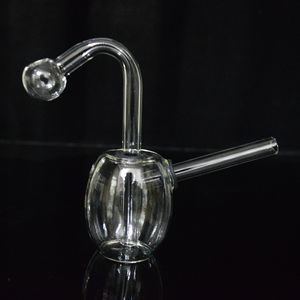 Dimensioni della mano DAB Rigs Mini Bruciatore di olio Bruciatore di olio Borsbller Tubi di acqua di vetro Viaggi Bongs 4.7 pollici Pan entrati ad olio Beaker con foro di carboidrati detabili