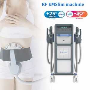 Máquina de emagrecimento Alta intensidade EMT EMS Neo RF Electromagnético Muscle Muscle Fat Queimando Músculos Abdominais Construindo Nádegas Abundantes Hip Com 5 Alças