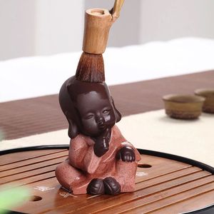 Wholesale ceramic animal decor for sale - Group buy Purple Clay Little Monk Tea Pet Ceramic Creative Buddha Statue Small Animal Figurine Office Table Handicraft Home Decor Ornament