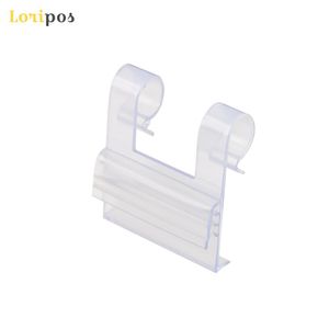 Tendi di etichetta metallica con canale a prezzi a forma di dente Canale Grigliere della griglia PVC Scaffale PVC Scaffale a filo Flag Codice Flag Flag Clip