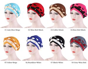 2021 India Donne Musulmane Hijab Cappello Cancro Chemio Cap Braid Beads Turbante Foulard Testa Islamica Wrap Lady Beanie Bonnet Copertura Perdita di Capelli