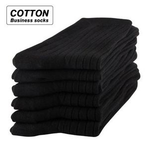 Meias masculinas de alta qualidade homens grossos algodão 10 pares outono masculino negro inverno negócio vestido tripulação meia casual longo presente