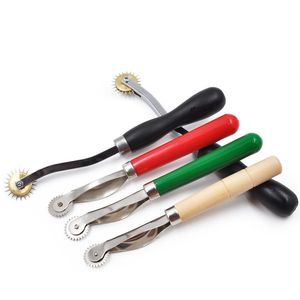 Sewing Notions Tools PC Plastic Handle Stitch Marker Random Color Leather Fabric Serrate Tailor Tracing Wheel Tool Accessories
