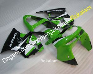 ZX-6R 98-99 ZX 6R ABS Fairing Kit para Kawasaki Cowling ZX6R 1998 1999 Green White Black Bodychowork Fairings