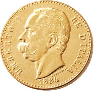 1884 1888 R 2 pezzi data per scegliere Italia 50 lire placcate oro copia artigianale moneta accessori per la decorazione della casa