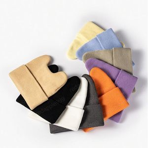 Moda inverno caldo carino berretto di coniglio carino hiphop beanie cappello per uomo donne ragazze corno maglia gattino orecchio cappelli