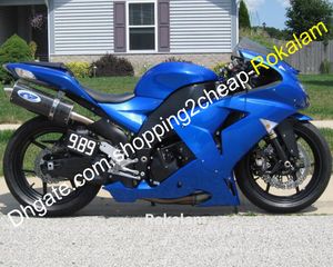 For Kawasaki Parts NINJA ZX10R 06 07 ZX-10R 2006 2007 ZX 10R Blue Motorbike Aftermarket Kit Complete Fairing (Injection molding)